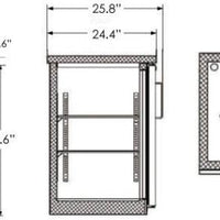 Omcan - 61" Solid 2 Door Bottle Cooler (15.8 cu. ft.) - BB-CN-0016-SH