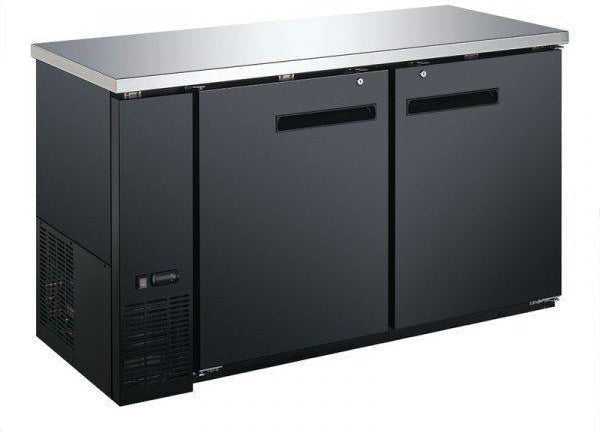 Omcan - 61" Solid 2 Door Bottle Cooler (15.8 cu. ft.) - BB-CN-0016-SH