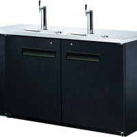 Omcan - 61" Solid Door Back Bar Cooler with Beer Dispensers (15.8 cu. ft.) - BB-CN-0016-DH