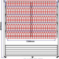 Omcan - 72" Open Refrigerated Floor Display Case - RS-CN-1050