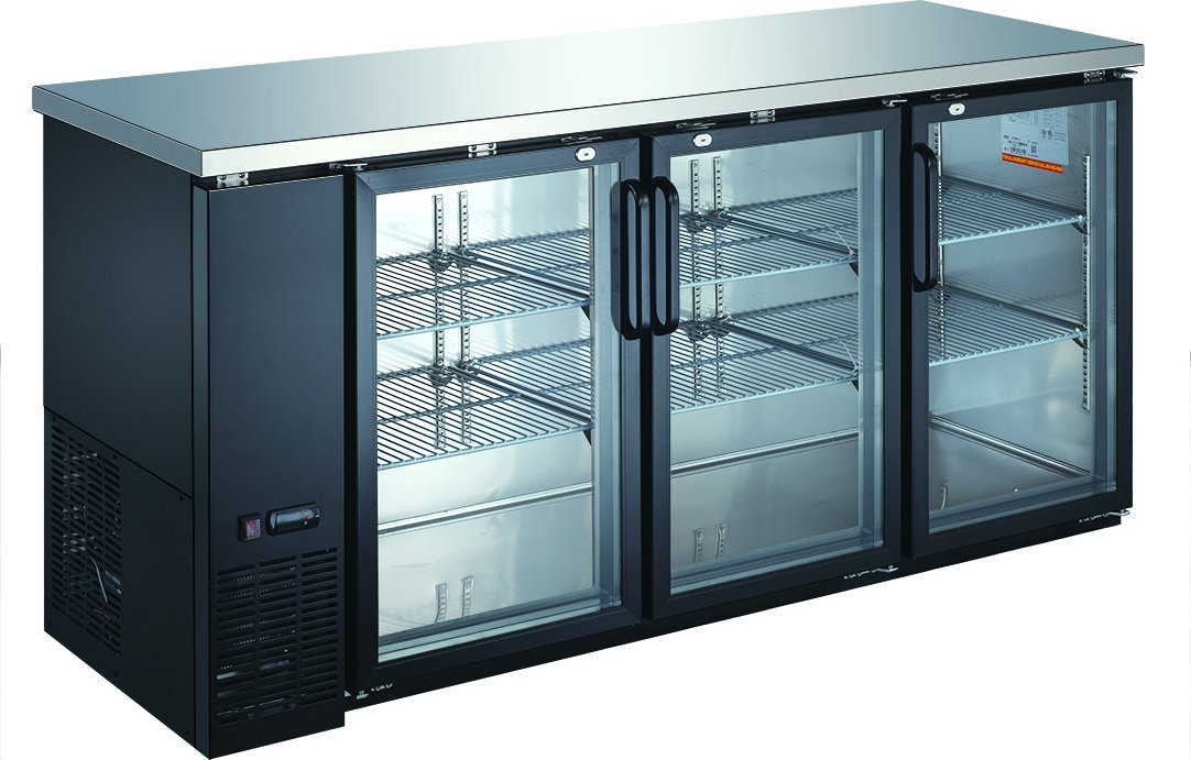 Omcan - 73" Heavy Duty Glass Door Bottle Cooler (19.6 cu. ft.) - BB-CN-0020-GH