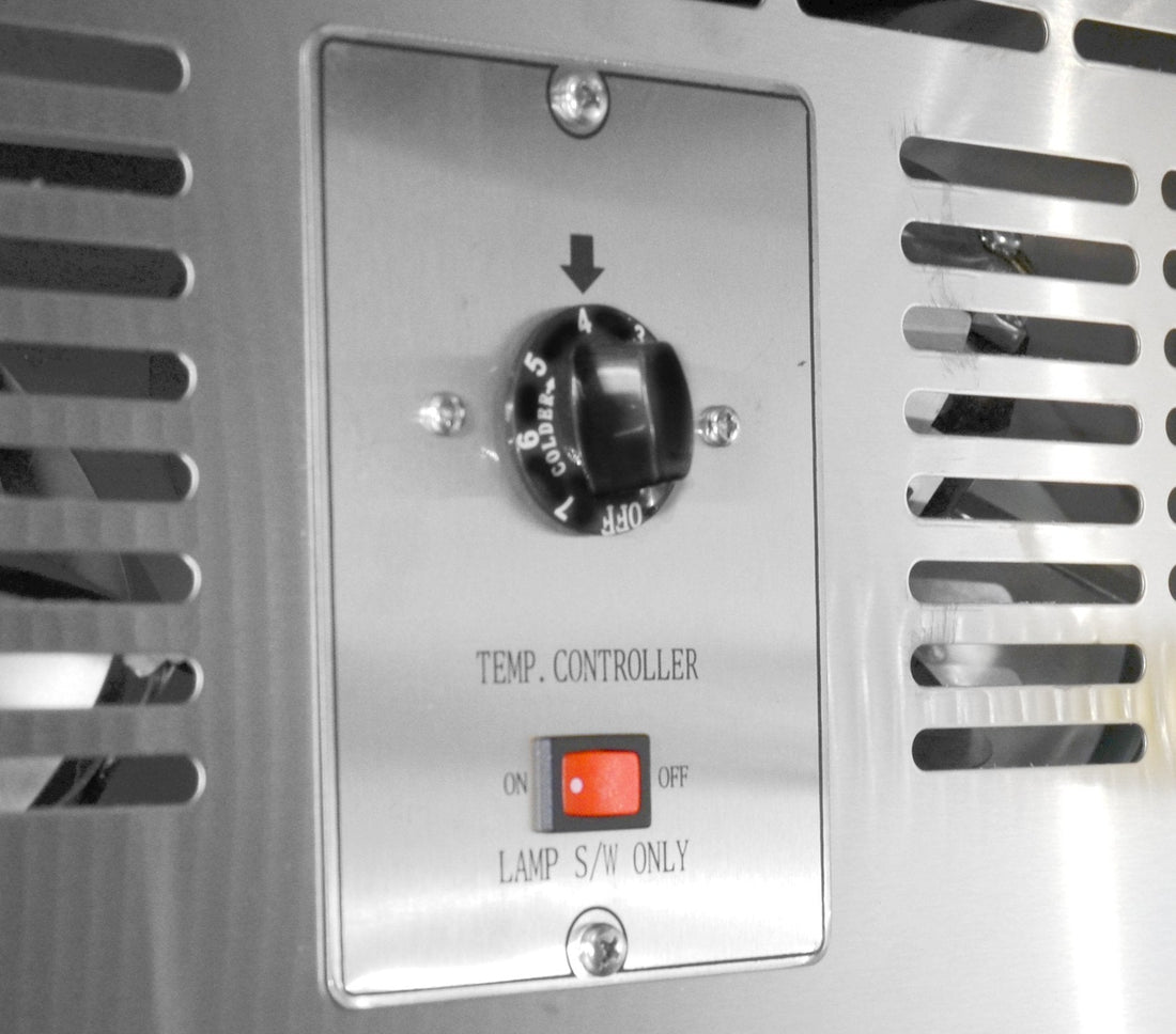 Omcan - 73" Solid Door Bottle Keg Cooler with Beer Dispensers (19.6 cu. ft.) - BB-CN-0020-DH