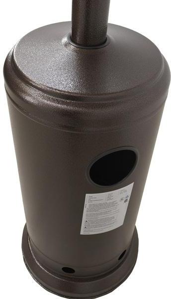 Omcan - 87" Brown Powder-Coated Patio Heater with 45000 BTU Propane - PH-CN-0045