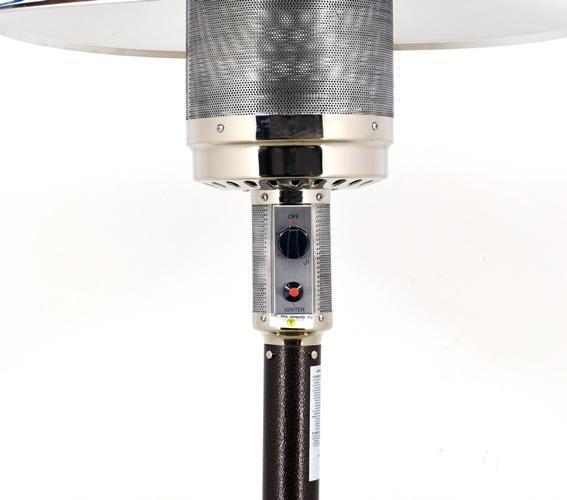 Omcan - 87" Brown Powder-Coated Patio Heater with 45000 BTU Propane - PH-CN-0045