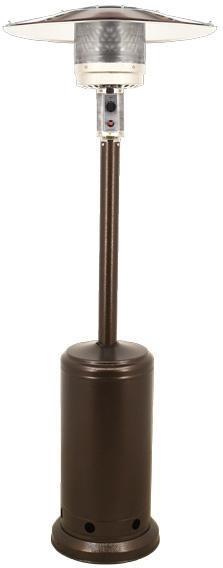 Omcan - 87" Brown Powder-Coated Patio Heater with 45000 BTU Propane - PH-CN-0045