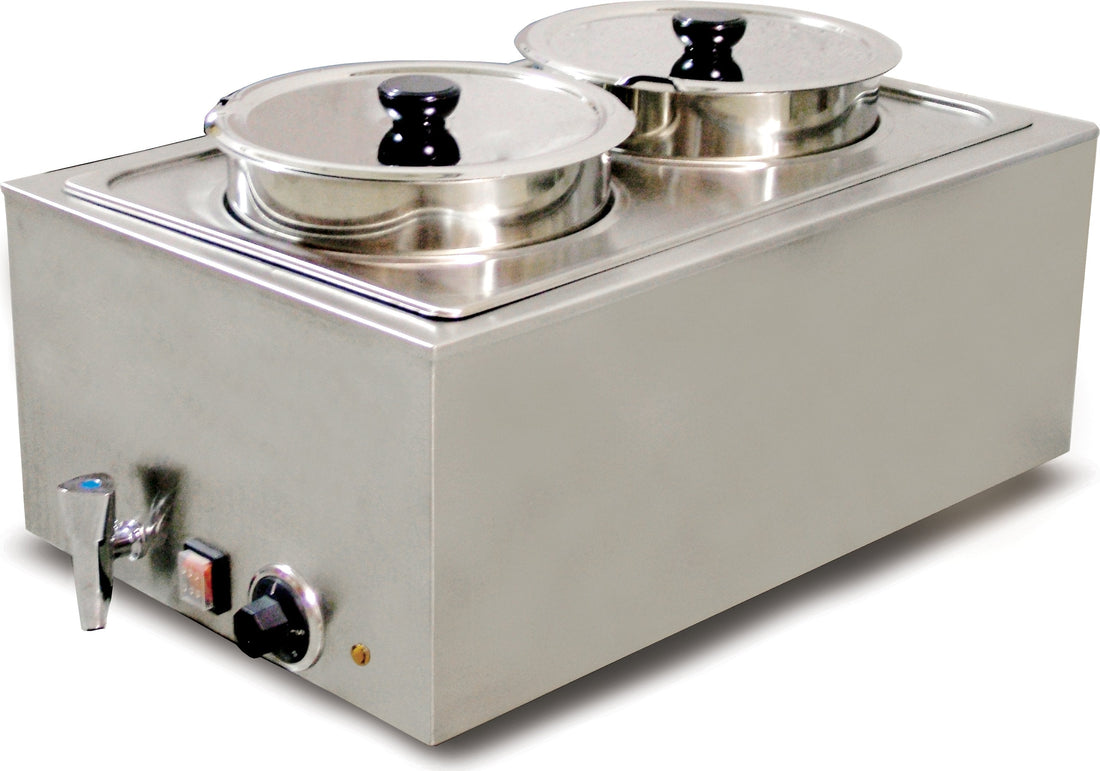 Omcan - 8L Two Chamber Food Warmer - FW-CN-0016