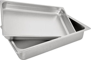 Omcan - 9.5 QT Stainless Steel Roll Top Chafer (9.0 L) - 41821