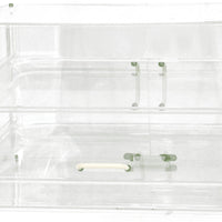 Omcan - Acrylic Display with 2 Trays - Front & Rear Doors - 80567