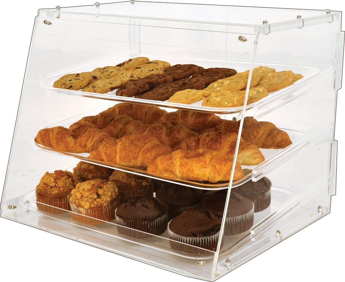 Omcan - Acrylic Display with 3 Trays & Rear Door - 80568