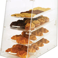 Omcan - Acrylic Display with 4 Trays - Front & Rear Doors - 80569