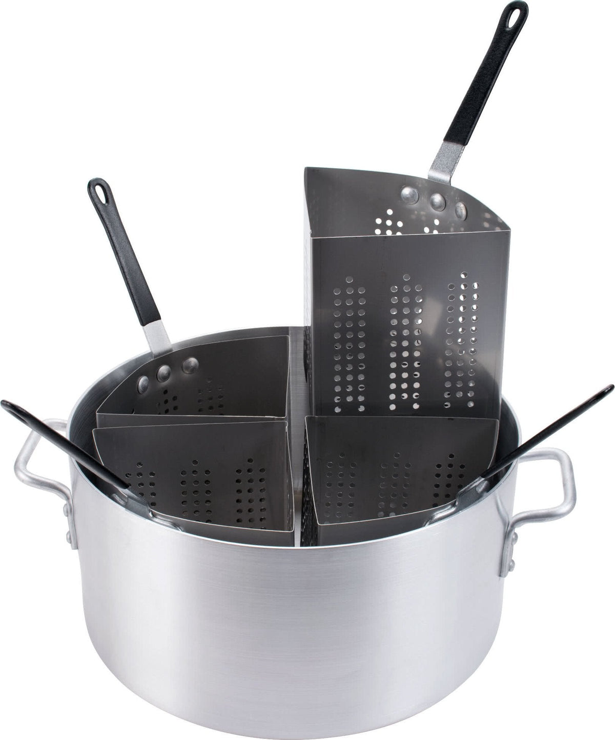 Omcan - Aluminum Pasta Cooker with 4 Stainless Steel Inserts, Pack of 6 - 40515