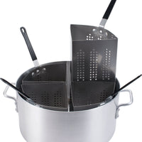 Omcan - Aluminum Pasta Cooker with 4 Stainless Steel Inserts, Pack of 6 - 40515