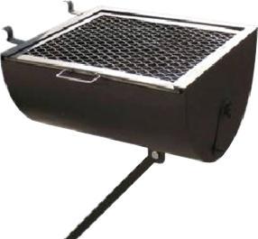 Omcan - Attachable Side BBQ For Outdoor Wood-Burning Ovens - 23555