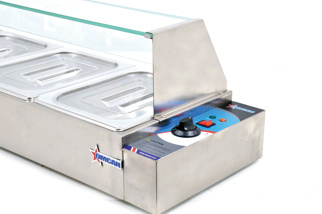 Omcan - Bain Marie with 5 Half-Size Pans - FW-CN-1435