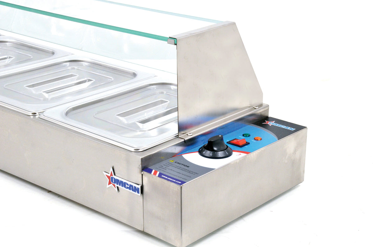 Omcan - Bain Marie with 5 Half-Size Pans - FW-CN-1435