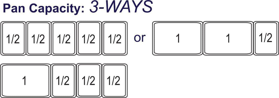 Omcan - Bain Marie with 5 Half-Size Pans - FW-CN-1435
