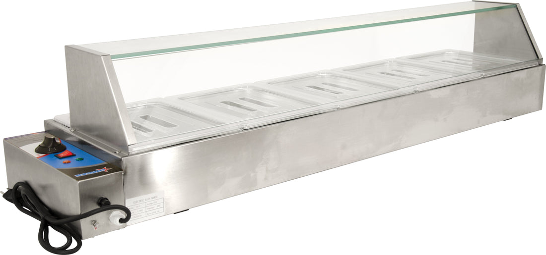 Omcan - Bain Marie with 5 Half-Size Pans - FW-CN-1435