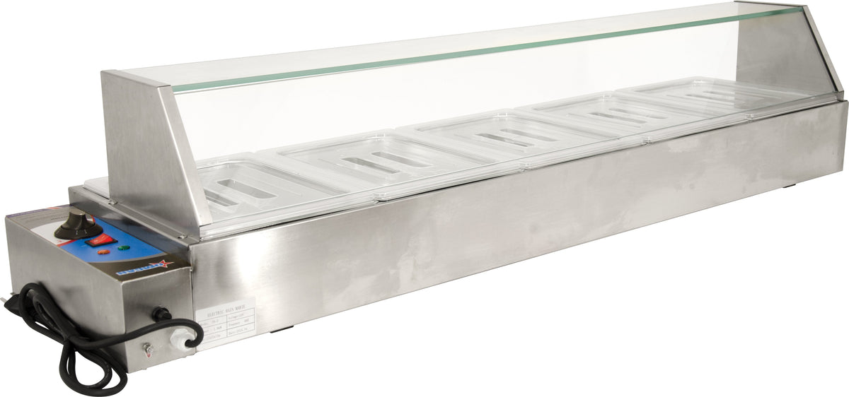 Omcan - Bain Marie with 5 Half-Size Pans - FW-CN-1435