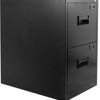 Omcan - Black Vertical Legal File Cabinet with Two Drawers - 21651