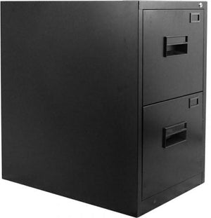 Omcan - Black Vertical Legal File Cabinet with Two Drawers - 21651