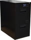 Omcan - Black Vertical Letter File Cabinet with Two Drawers - 21655