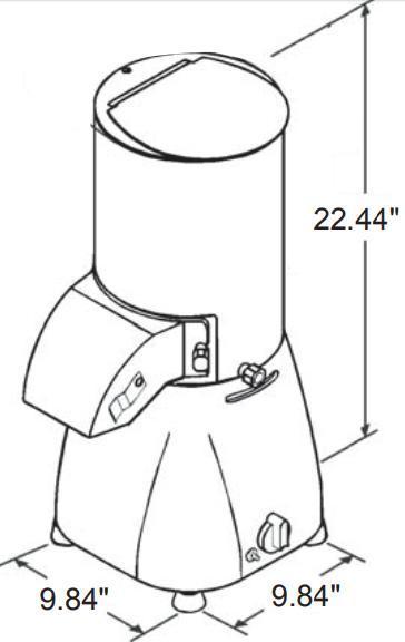 Omcan - Bread Grater with Extra Safety Features - GR-IT-0080-S