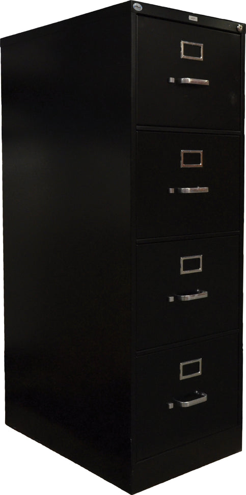 Omcan - Charcoal Black Vertical Legal File Cabinet with Four Drawers - 13074