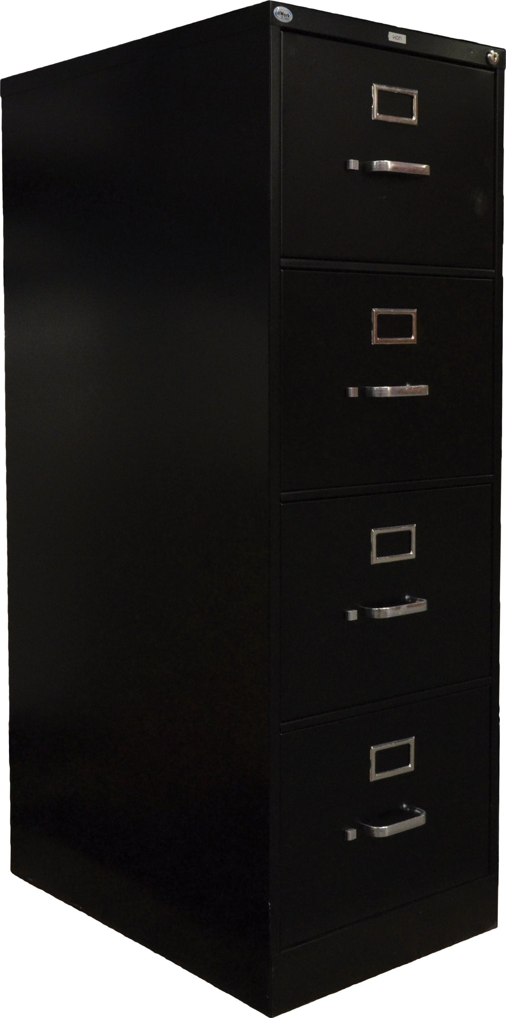 Omcan - Charcoal Black Vertical Legal File Cabinet with Four Drawers - 13074