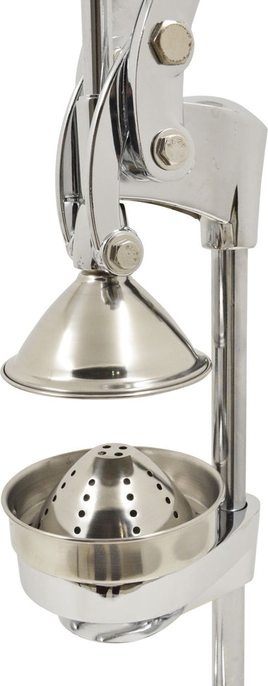 Omcan - Chrome Manual Juice Extractor with 5” Diameter Cutter Plate - 23575