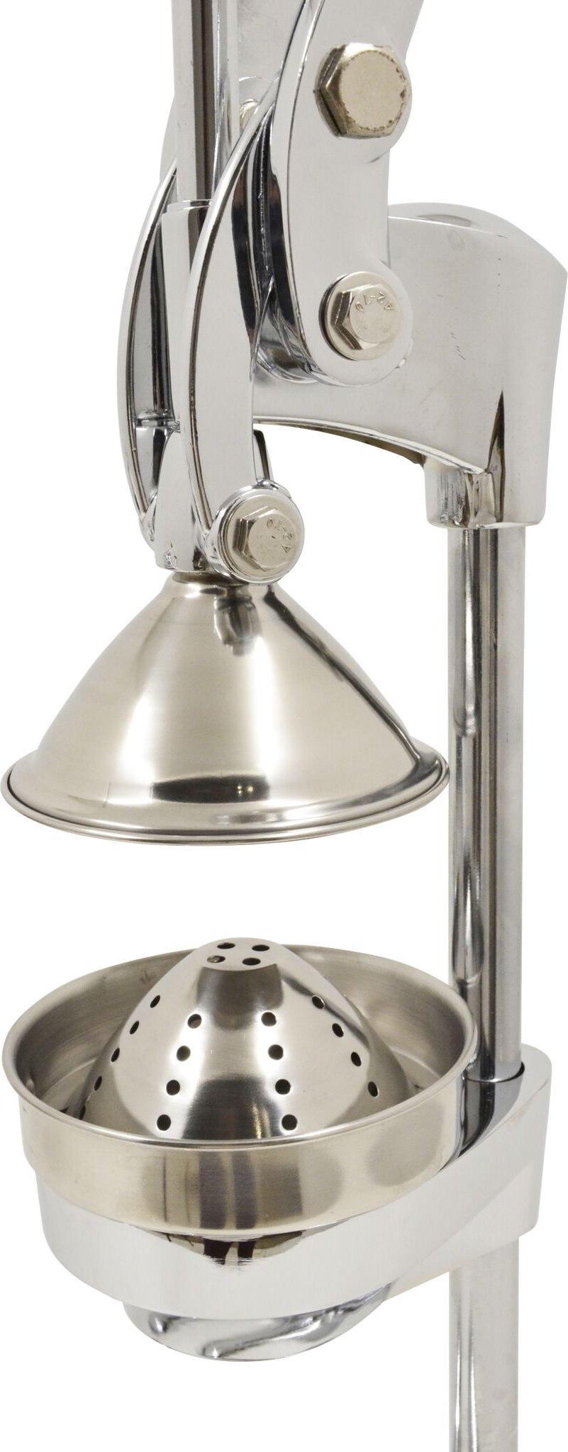 Omcan - Chrome Manual Juice Extractor with 5” Diameter Cutter Plate - 23575