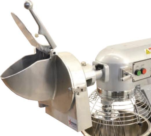 Omcan - Complete Vegetable Slicer Attachment with S-Knife For Mixers - 43144