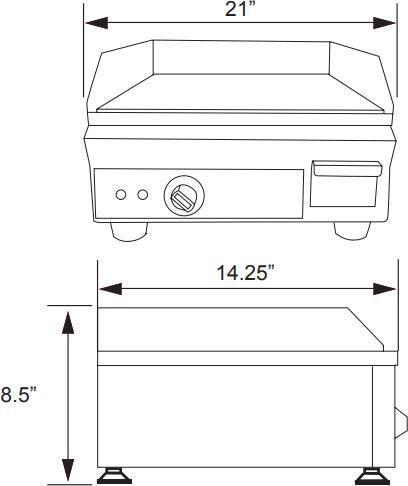 Omcan - Countertop Electric Griddle Elite Series - CE-CN-1800-G