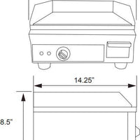 Omcan - Countertop Electric Griddle Elite Series - CE-CN-1800-G