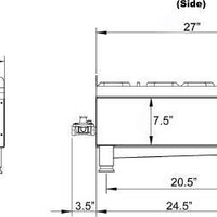 Omcan - Countertop Hot Plate with 2 Burners - CE-CN-HP212M
