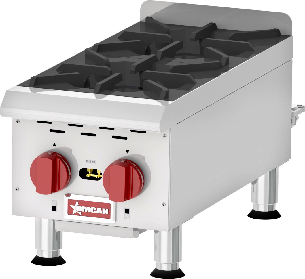 Omcan - Countertop Hot Plate with 2 Burners - CE-CN-HP212M