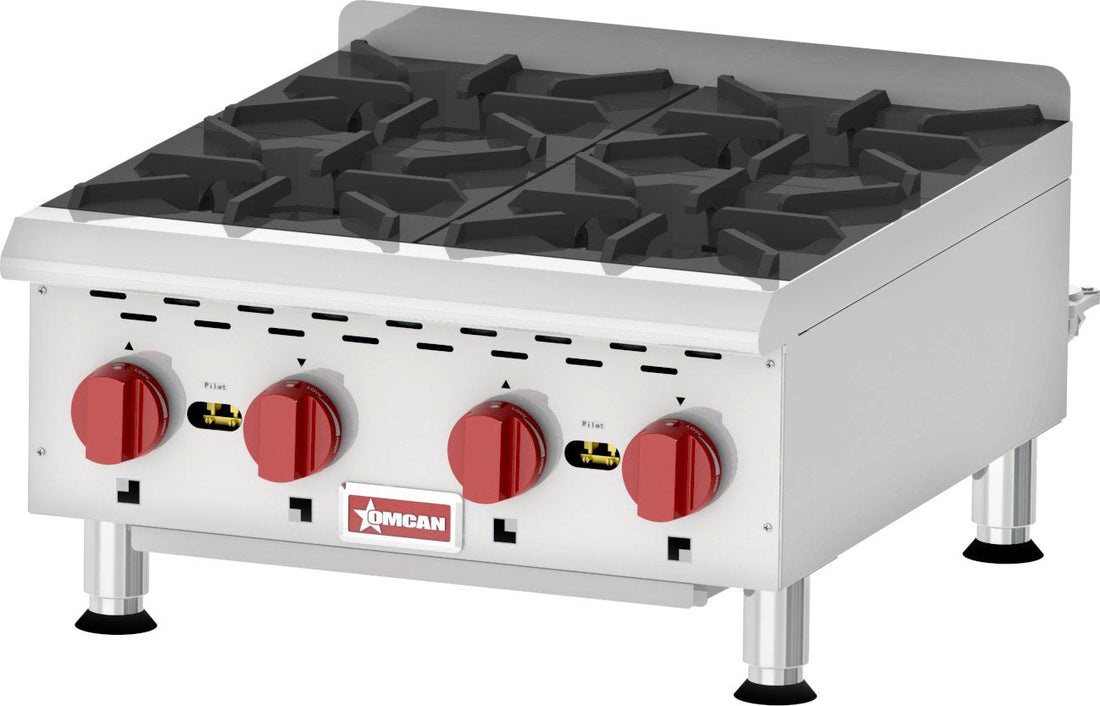 Omcan - Countertop Hot Plate with 4 Burners - CE-CN-HP424M