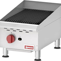 Omcan - Countertop Stainless Steel Gas Char-Broiler with 1 Burner - CE-CN-CBR15