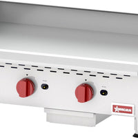 Omcan - Countertop Stainless Steel Manual Gas Griddle with 3 Burners - CE-CN-G36M