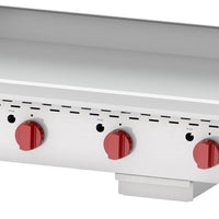 Omcan - Countertop Stainless Steel Thermostatic Control Gas Griddle with 4 Burners - CE-CN-G48TPF