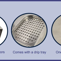 Omcan - Double Bulb Heat Lamp with Tray & 275-Watt Infrared Bulbs - FW-CN-0936