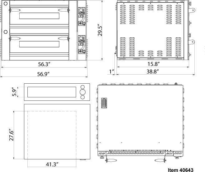 Omcan - Double Chamber Fuoco Digital Series Pizza Oven - PE-IT-0049-DD