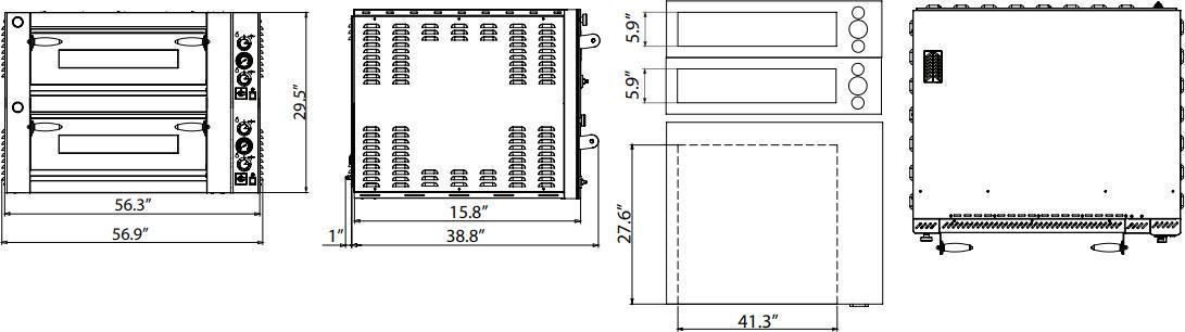 Omcan - Double Chamber Fuoco Series Electric Oven - PE-IT-0049-D