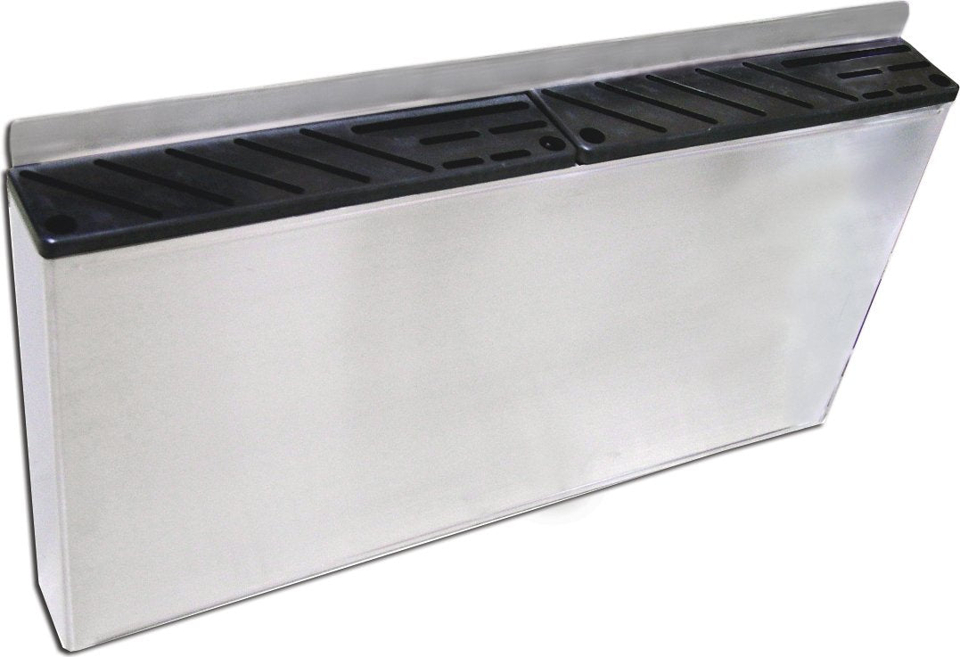 Omcan - Double Stainless Steel Knife Rack with Open Back, Pack of 2 - 12906 - DISCONTINUED