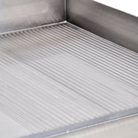 Omcan - Electric Stainless Steel Griddle with Half Smooth Half Ribbed Surface - CE-CN-0610-FR