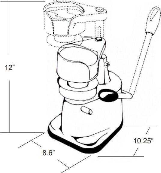 Omcan - Elite Top-Down 4" Patty Maker - 11426