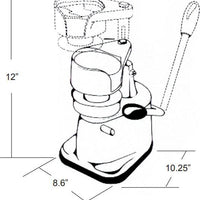 Omcan - Elite Top-Down 4" Patty Maker - 11426