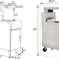 Omcan - Floor Standing Chip Dump - FW-CN-0032-F