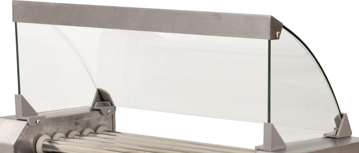 Omcan - Grill Sneeze Guard For Hotdog Warmer with 9 Rollers - 44154