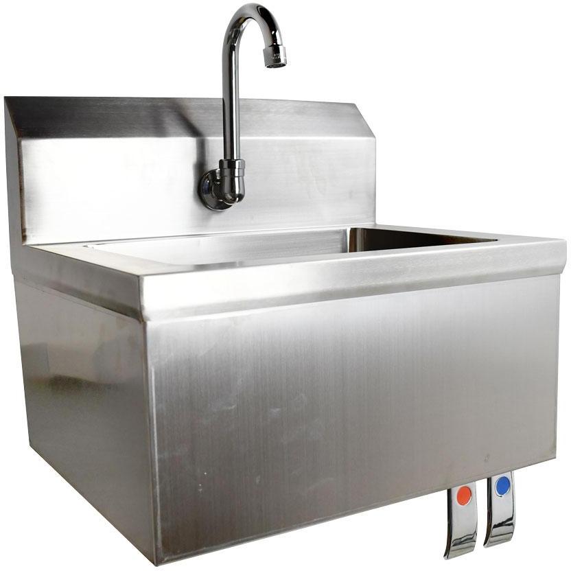 Omcan - Hand Sink with Knee Valve & Faucet - 46319