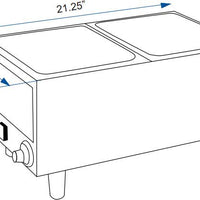 Omcan - Hotdog Steamer & Bun Warmer - FW-TW-3050